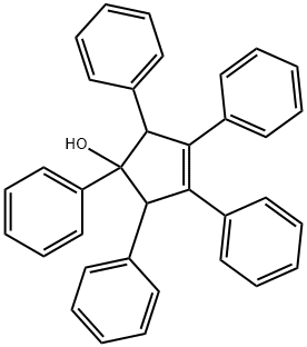 3-Cyclopenten-1-ol, 1,2,3,4,5-pentaphenyl- Struktur