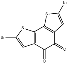 2,7-dibromobenzo[1,2-b:6,5-b']dithiophene-4,5-dione Struktur