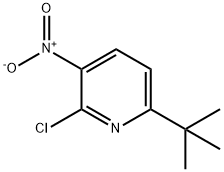 Pyridine, 2-chloro-6-(1,1-dimethylethyl)-3-nitro- Struktur