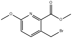 methyl 3-(bromomethyl)-6-methoxypyridine-2-carboxylate Struktur