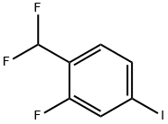 Benzene, 1-(difluoromethyl)-2-fluoro-4-iodo- Struktur