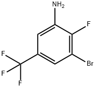 3-Bromo-2-fluoro-5-(trifluoromethyl)aniline Struktur