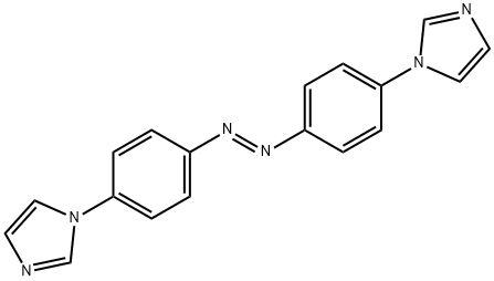 1H-Imidazole, 1,1'-[(1E)-1,2-diazenediyldi-4,1-phenylene]bis- Struktur