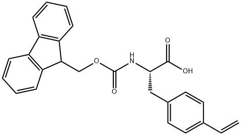 L-Phenylalanine, 4-ethenyl-N-[(9H-fluoren-9-ylmethoxy)carbonyl]- Struktur