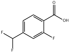 Benzoic acid, 4-(difluoromethyl)-2-fluoro- Struktur