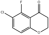 4H-1-Benzopyran-4-one, 6-chloro-5-fluoro-2,3-dihydro- Struktur