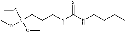 Thiourea, N-butyl-N'-[3-(trimethoxysilyl)propyl]- Struktur