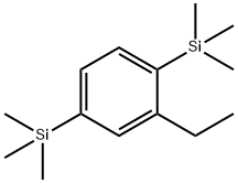 Benzene, 2-ethyl-1,4-bis(trimethylsilyl)- Struktur