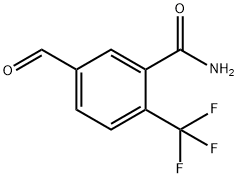 5-formyl-2-(trifluoromethyl)benzamide Struktur