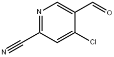 4-chloro-5-formylpyridine-2-carbonitrile Struktur