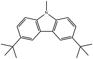 9H-Carbazole, 3,6-bis(1,1-dimethylethyl)-9-methyl- Struktur