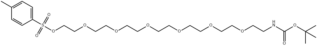 t-Boc-N-Amido-PEG7-Tos Struktur