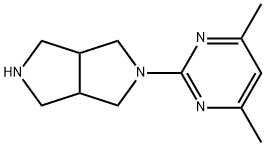 Pyrrolo[3,4-c]pyrrole, 2-(4,6-dimethyl-2-pyrimidinyl)octahydro- Struktur