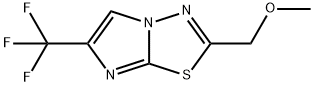 Imidazo[2,?1-?b]?-?1,?3,?4-?thiadiazole, 2-?(methoxymethyl)?-?6-?(trifluoromethyl)?- Struktur