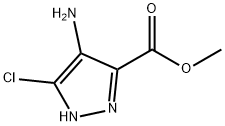 1H-Pyrazole-3-carboxylic acid, 4-amino-5-chloro-, methyl ester Struktur