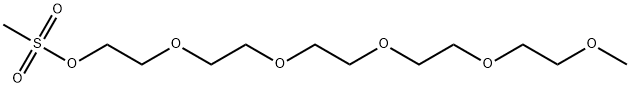 m-PEG6-Ms Struktur