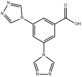 Benzoic acid, 3,5-bis(4H-1,2,4-triazol-4-yl)- Struktur