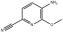 2-Pyridinecarbonitrile, 5-amino-6-methoxy- Struktur