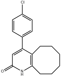 Cycloocta[b]pyridin-2(1H)-one, 4-(4-chlorophenyl)-5,6,7,8,9,10-hexahydro- Struktur