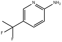 2-Pyridinamine, 5-(1,1-difluoroethyl)- Struktur