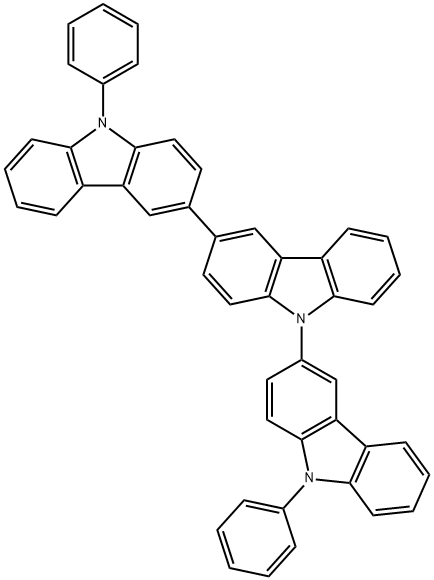 3,3':9',3''-Ter-9H-carbazole, 9,9''-diphenyl- Struktur