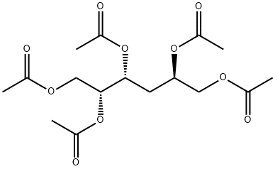 xylo-Hexitol, 3-deoxy-, pentaacetate Struktur