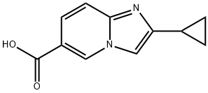 2-cyclopropylimidazo[1,2-a]pyridine-6-carboxylic acid Struktur