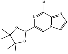 8-chloro-6-(4,4,5,5-tetramethyl-1,3,2-dioxaborolan-2-yl)imidazo[1,2-a]pyrazine Struktur