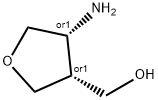 cis-(4-Amino-tetrahydro-furan-3-yl)-methanol Struktur