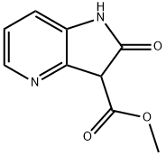 methyl 2-oxo-1,3-dihydropyrrolo[3,2-b]pyridine-3-carboxylate Struktur