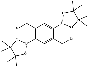 1,3,2-Dioxaborolane, 2,2'-[2,5-bis(bromomethyl)-1,4-phenylene]bis[4,4,5,5-tetramethyl- Struktur