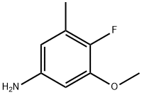 Benzenamine, 4-fluoro-3-methoxy-5-methyl- Struktur