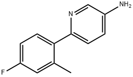 3-?Pyridinamine, 6-?(4-?fluoro-?2-?methylphenyl)?- Struktur