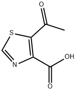 4-Thiazolecarboxylic acid, 5-acetyl- Struktur