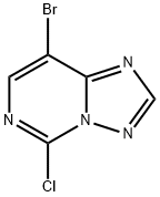 [1,2,4]Triazolo[1,5-c]pyrimidine, 8-bromo-5-chloro- Struktur