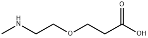 Methylamino-PEG1-acid Struktur