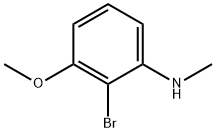 2-bromo-3-methoxy-N-methylaniline Struktur