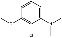 Benzenamine, 2-chloro-3-methoxy-N,N-dimethyl- Struktur