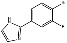 2-(4-Bromo-3-fluorophenyl)-1H-imidazole Struktur