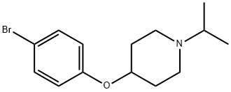 4-(4-bromophenoxy)-1-isopropylpiperidine Struktur