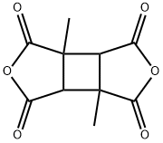 Cyclobuta[1,2-c:3,4-c']difuran-1,3,4,6-tetrone, tetrahydro-3a,6a-dimethyl- Struktur