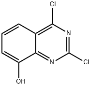 8-Quinazolinol, 2,4-dichloro- Struktur