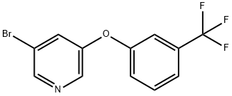 3-bromo-5-(3-(trifluoromethyl)phenoxy)pyridine Struktur