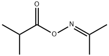 2-Propanone, O-(2-methyl-1-oxopropyl)oxime Struktur