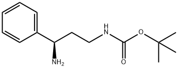 Carbamic acid, N-[(3R)-3-amino-3-phenylpropyl]-, 1,1-dimethylethyl ester Struktur