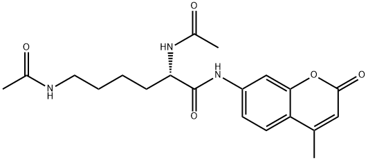 Ac-Lys(Ac)-AMC Struktur