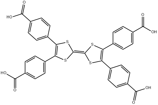 Tetrathiafulvalene-3,4,5,6-tetrakis(4-benzoic acid) Struktur