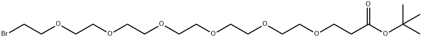 Bromo-PEG6-t-butyl ester Struktur