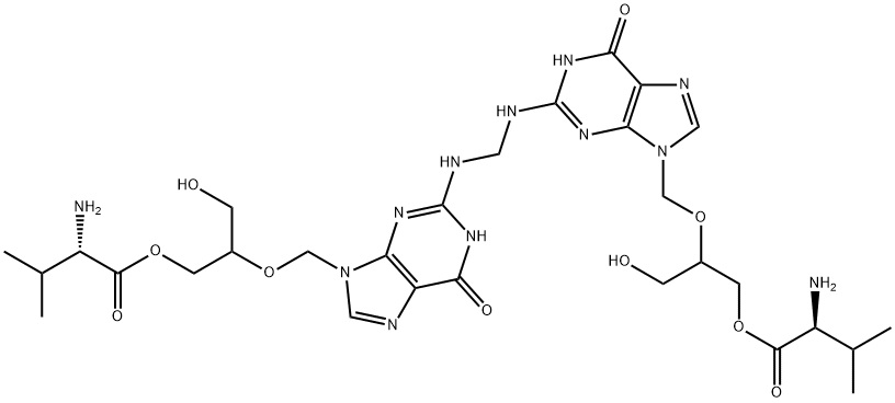 Valganciclovir Dimer Stereoisomer A, B, C Struktur