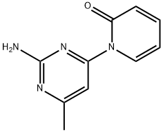 2-Amino-4-(1H-pyridin-2-one)-6-methylpyrimidine Struktur